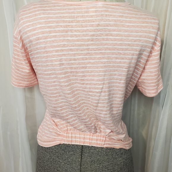 Umgee Stripped Sinched Tee - Picture 5 of 7